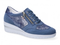chaussure mobils lacets precilia perf bleu